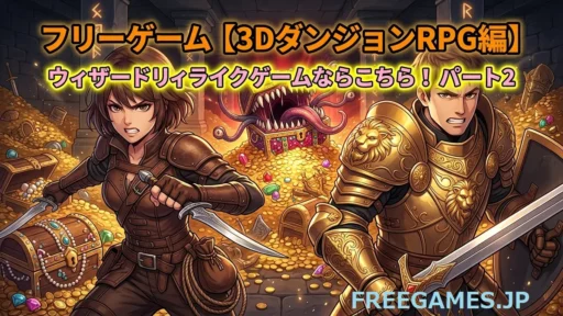 フリーゲーム【3DダンジョンRPG編】ウィザードリィライクゲームならこちら！パート2